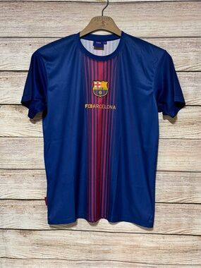 FC Barcelona Lightweight Blue & Red Soccer Jersey Adult Medium